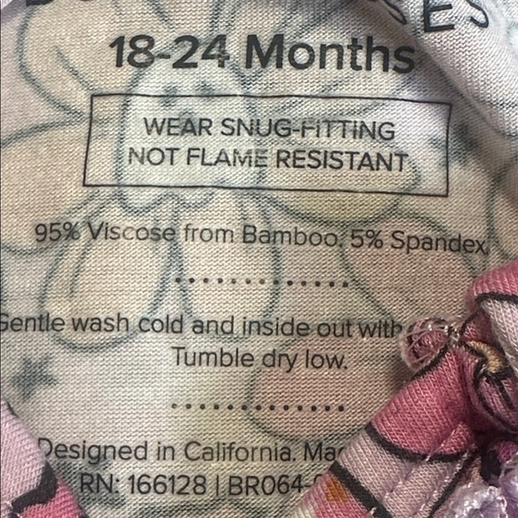 BUMS & ROSES Let’s BOOgie Footie Ghost Bamboo Sleeper 18-24m 18m 24m - Picture 8 of 10